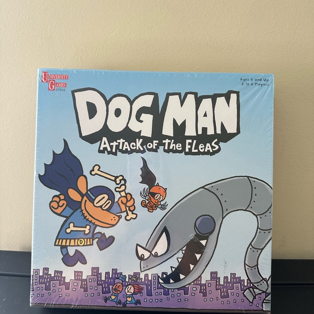Dog Man Attack of the Fleas Board Game by University Games 2019 New